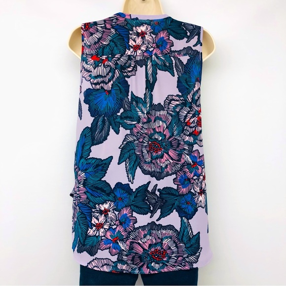 Maurices Purple Floral Sleeveless Top - Picture 2 of 16